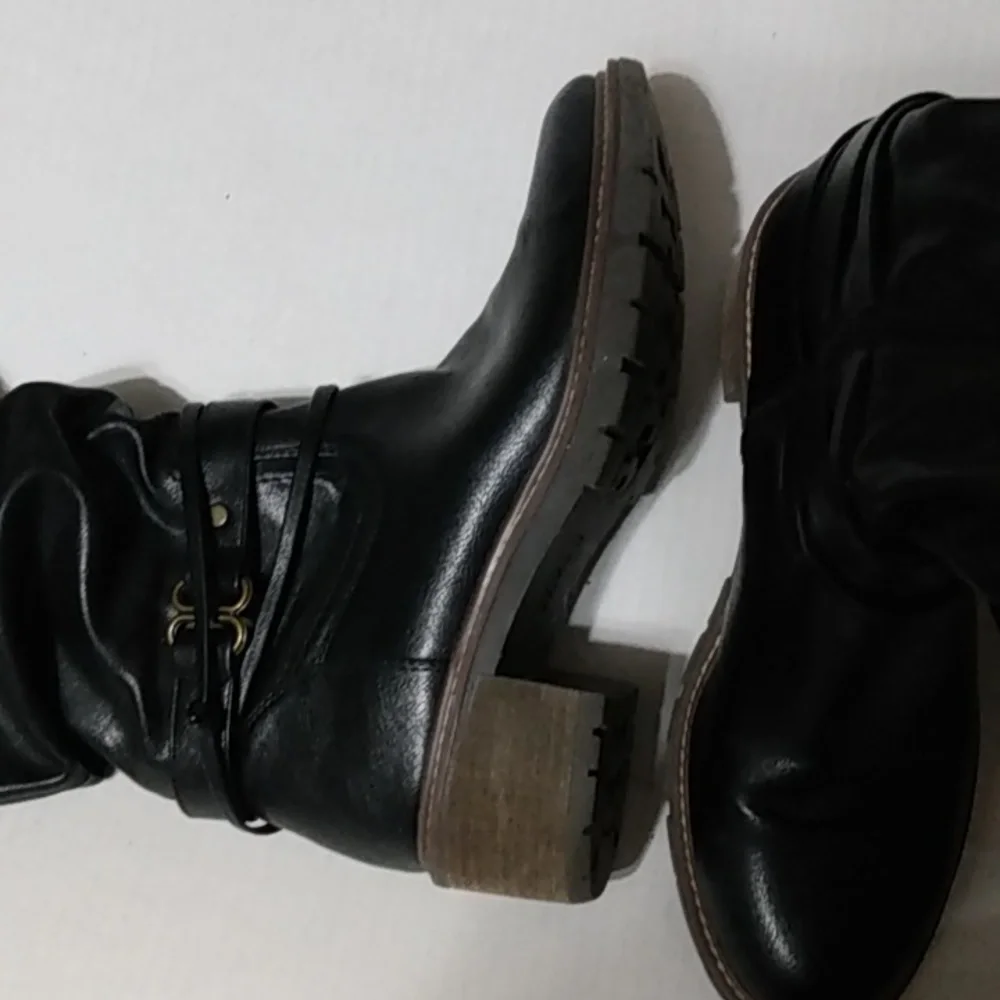 Tall Black Slouch  White Mountain crammers Boot 8.5 - Picture 11 of 16
